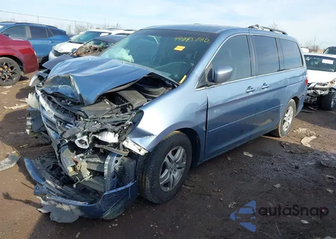 2005 Honda Odyssey Ex-L z USA, uszkodzony, nr VIN 5FNRL38715B000258